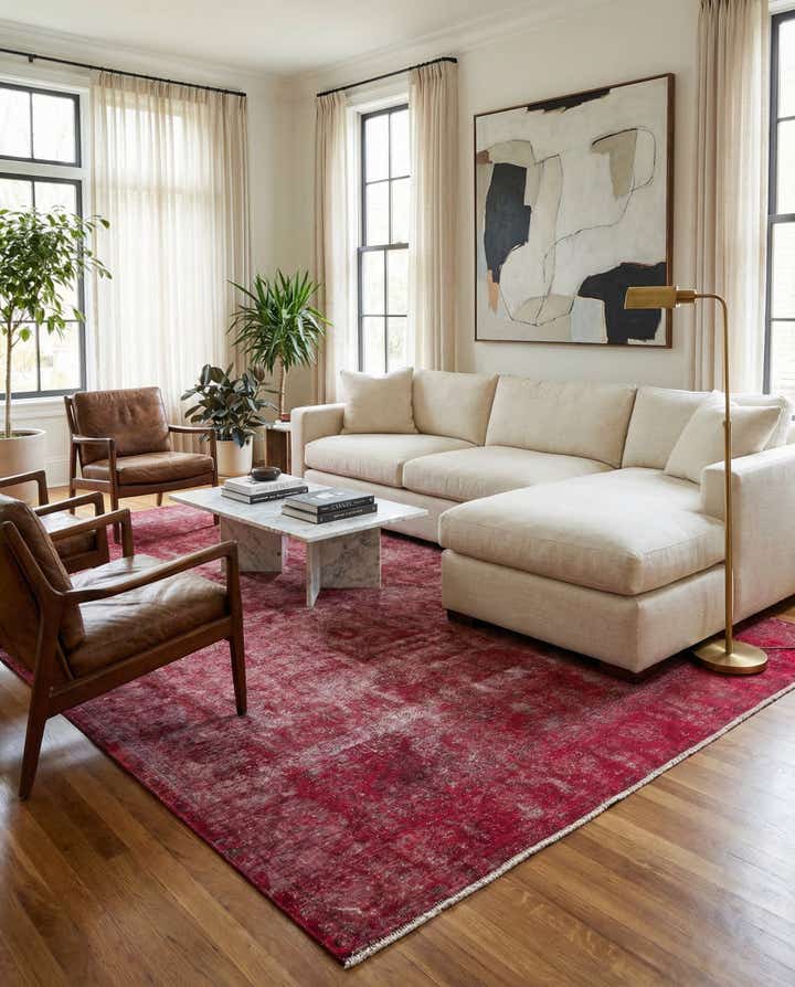 9' 4 x 12' 6 Hand Knotted Ultra Vintage Persian Wool Rug