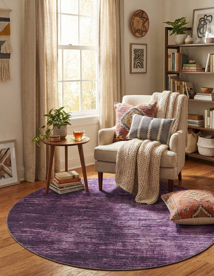 Detail image of  7' 7 x 7' 7 Asha Round Rug