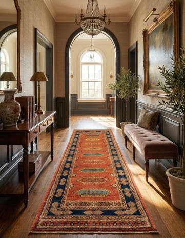 2' 8 x 9' 8 Luribaft Wool Runner Rug