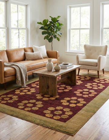 5' 5 x 7' 10 Hand Knotted Modern Ziegler Rug