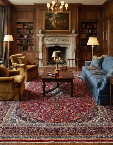 9' 10 x 12' 8 Kashan Wool Rug