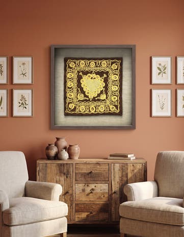 1' 3 x 1' 4 Textile Wall Art Square Rug