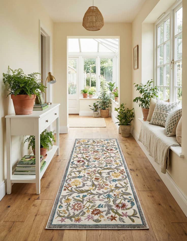 Detail image of  2' x 6' Blossom Runner Rug