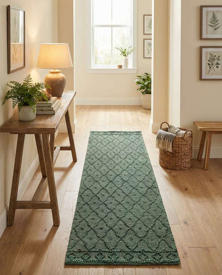 2' 7 x 9' 10 Hand Woven Larsa Jute Runner Rug