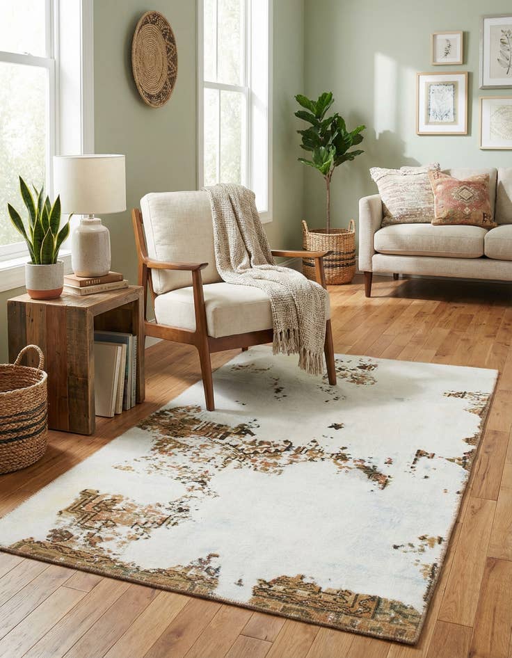 Detail image of 3' x 5' 3  Hand Knotted Ultra Vintage Persian Wool Rug