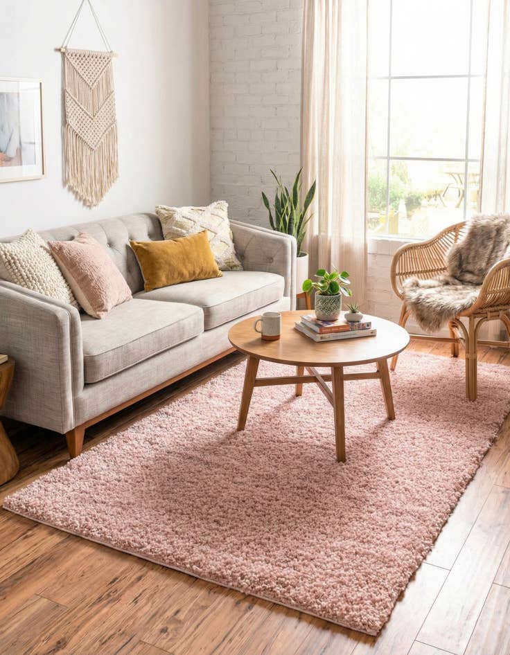 Detail image of 3' x 5' Trellis Shag Rug