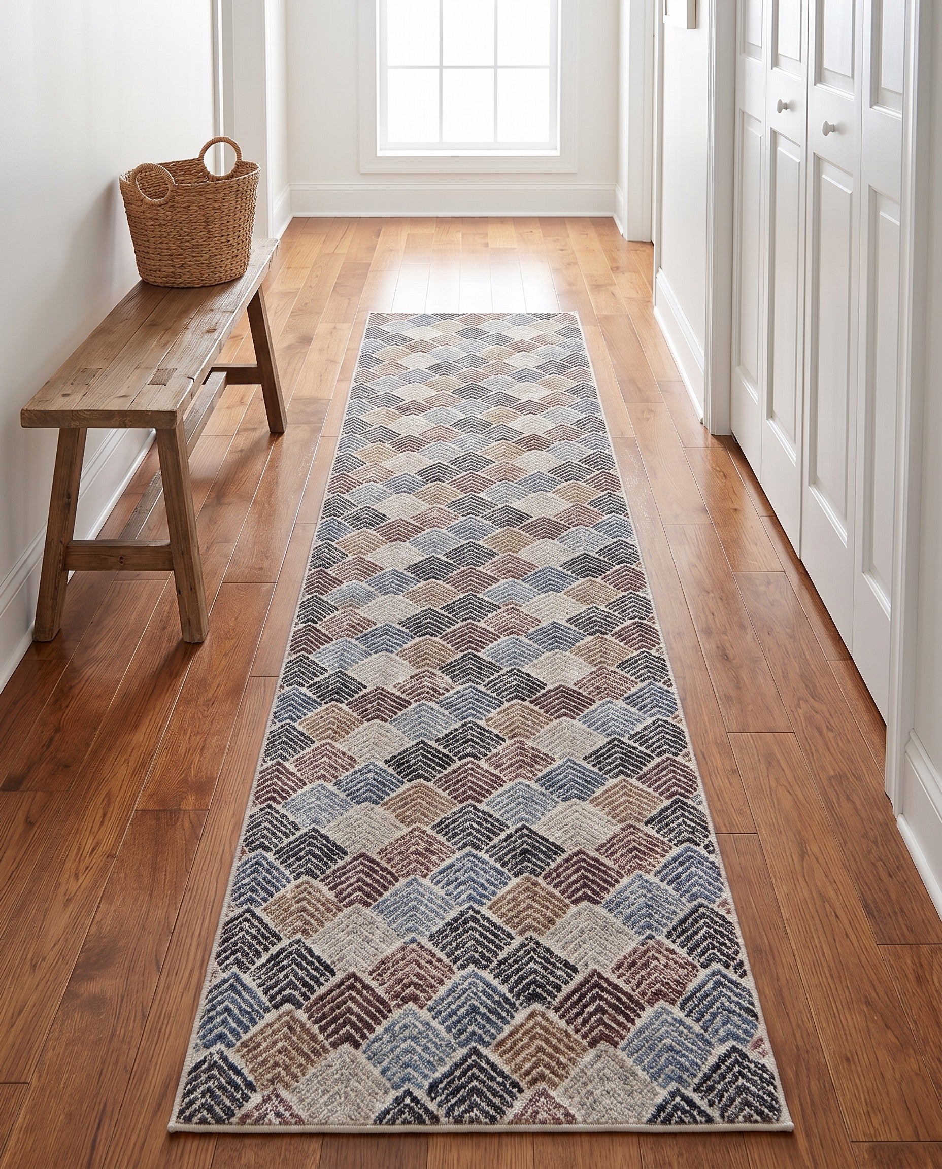 2' 7 x 12' Eco Trellis Runner Rug
