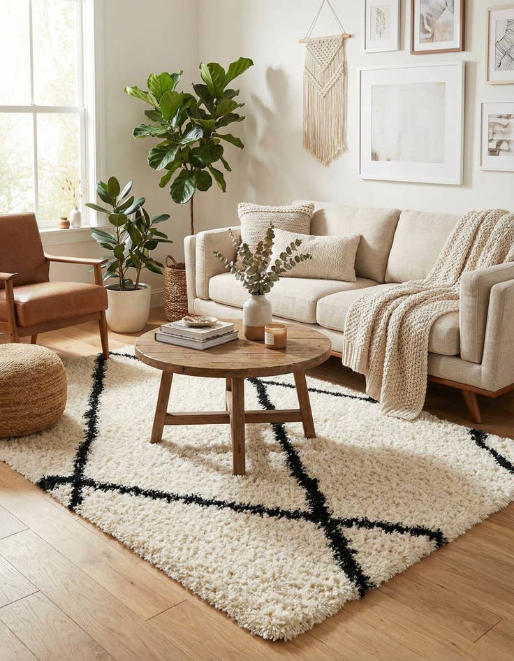 Detail image of  5' x 8' Infinity Shag Rug