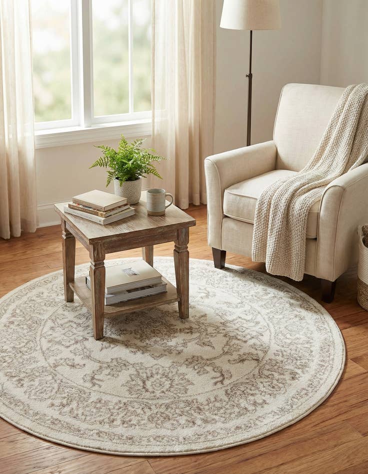 Detail image of 3' x 3' Charlotte Round Rug