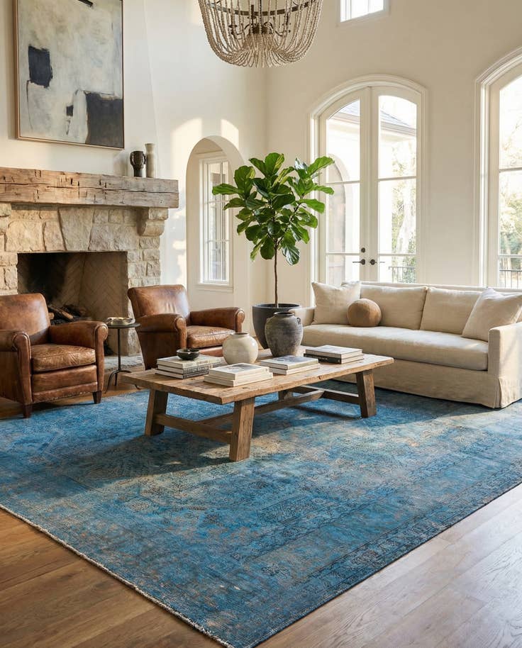 Detail image of 9' 4 x 12' 4 Hand Knotted Ultra Vintage Persian Wool Rug