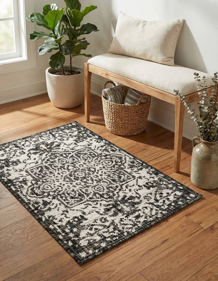 Detail image of 2' x 3' Easy-Clean Jill Zarin Dubai Indoor / Outdoor Rug