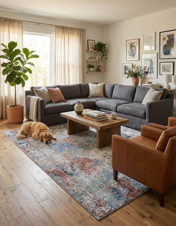 Detail image of 10' x 14' Kamala Washable Rug