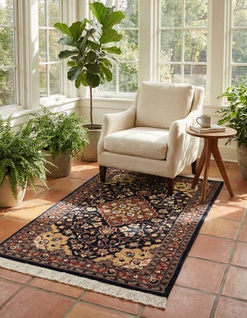 3' 1 x 5' 1 Hand Knotted Lahour Wool Rug