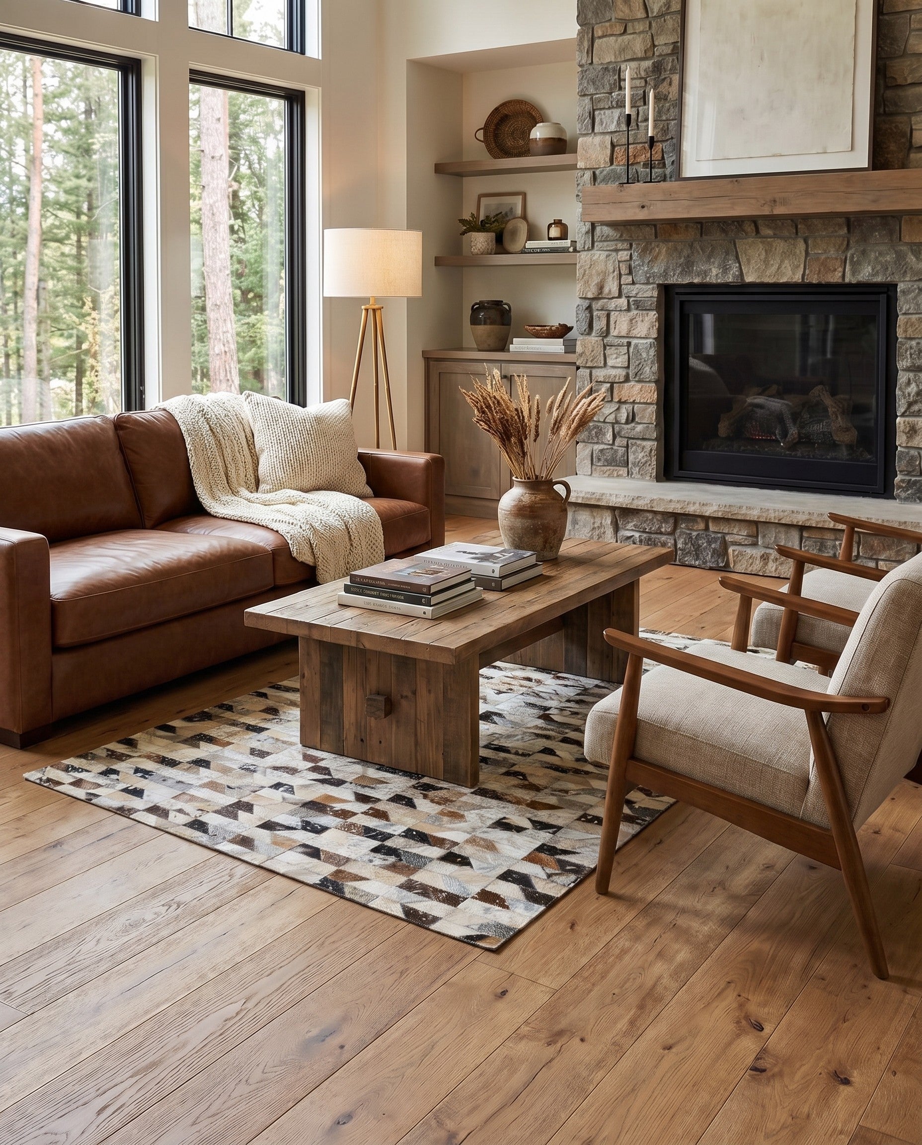 4' x 5' 11 Cowhide - Patchwork Rug