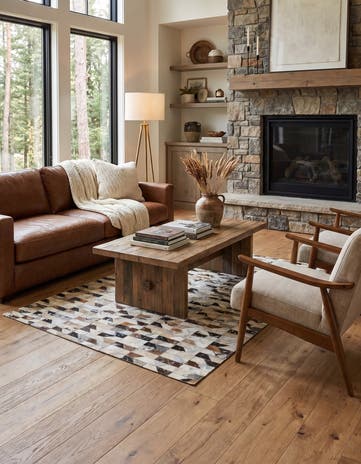 4' x 5' 11 Cowhide - Patchwork Rug