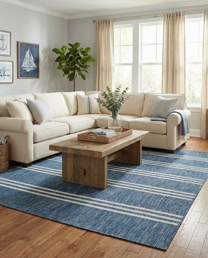 5' 3 x 8' Easy-Clean Jill Zarin Anguilla Indoor / Outdoor Rug