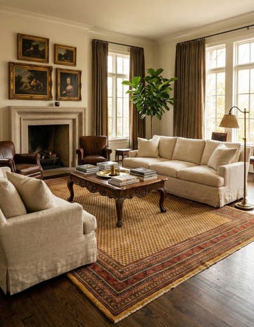 9' 8 x 12' 10 Hand Knotted Sarough Mir Persian Wool Rug