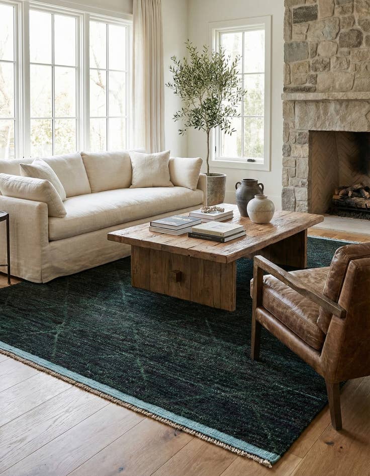 Detail image of 8' x 10' 8  Hand Knotted Moroccan Wool Rug