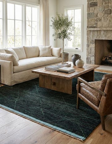 8' x 10' 8 Hand Knotted Moroccan Wool Rug