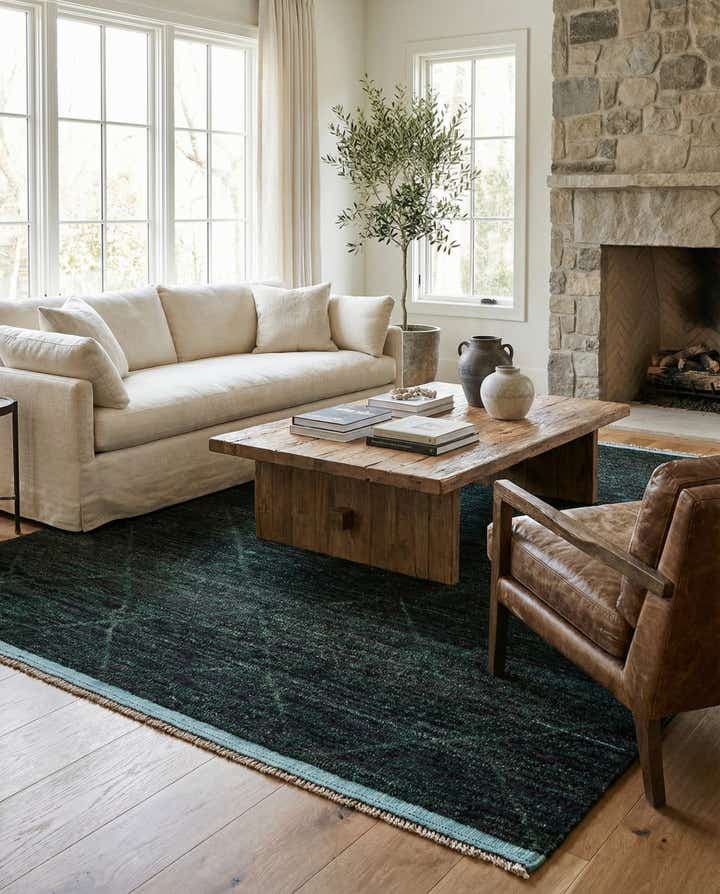 8' x 10' 8 Hand Knotted Moroccan Wool Rug