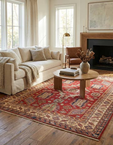 5' x 6' 10 Hand Knotted Kazak Oriental Rug