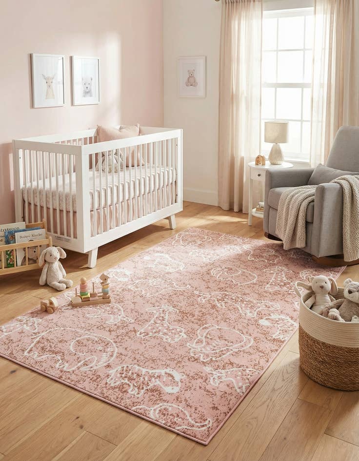 Detail image of 5' 2 x 8' Kamala Washable Rug