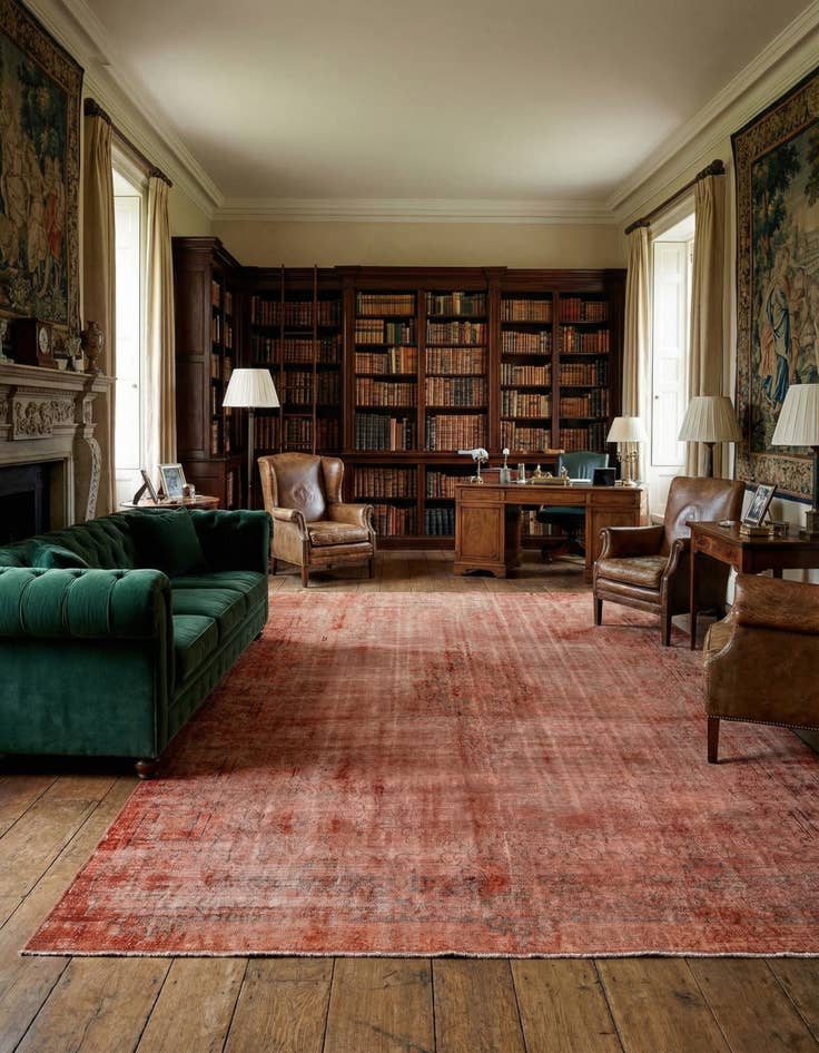 Detail image of 9' 11 x 12' 8 Vintage Royal Wool Rug