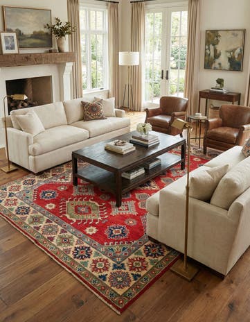 5' 10 x 8' Hand Knotted Kazak Rug