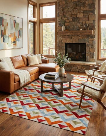 5' x 7' 9 Cowhide Rug