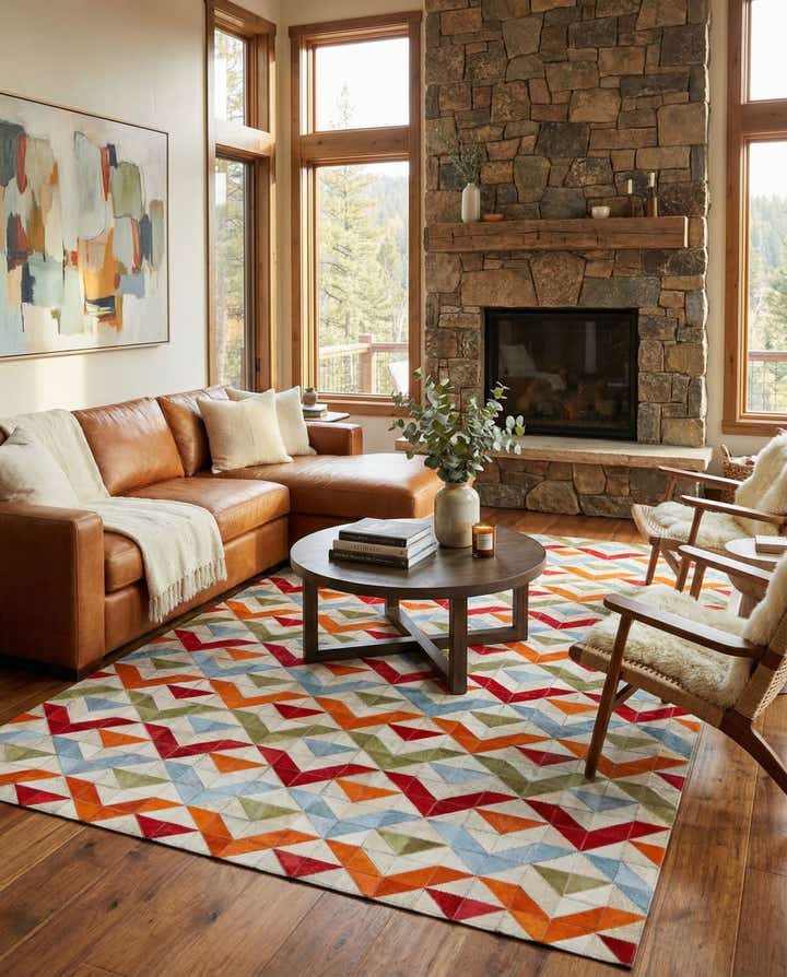 5' x 7' 9 Cowhide Rug