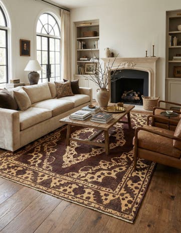 9' 7 x 12' 9 Hand Knotted Ultra Vintage Persian Wool Rug