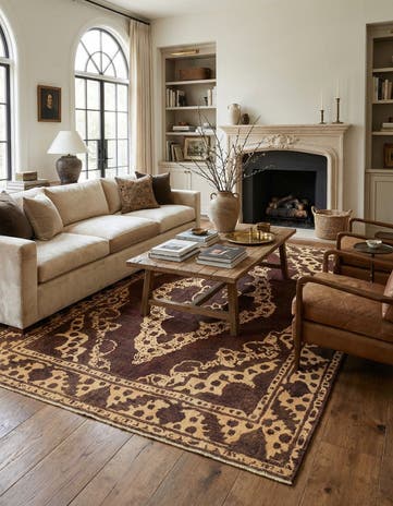 9' 7 x 12' 9 Hand Knotted Ultra Vintage Persian Wool Rug