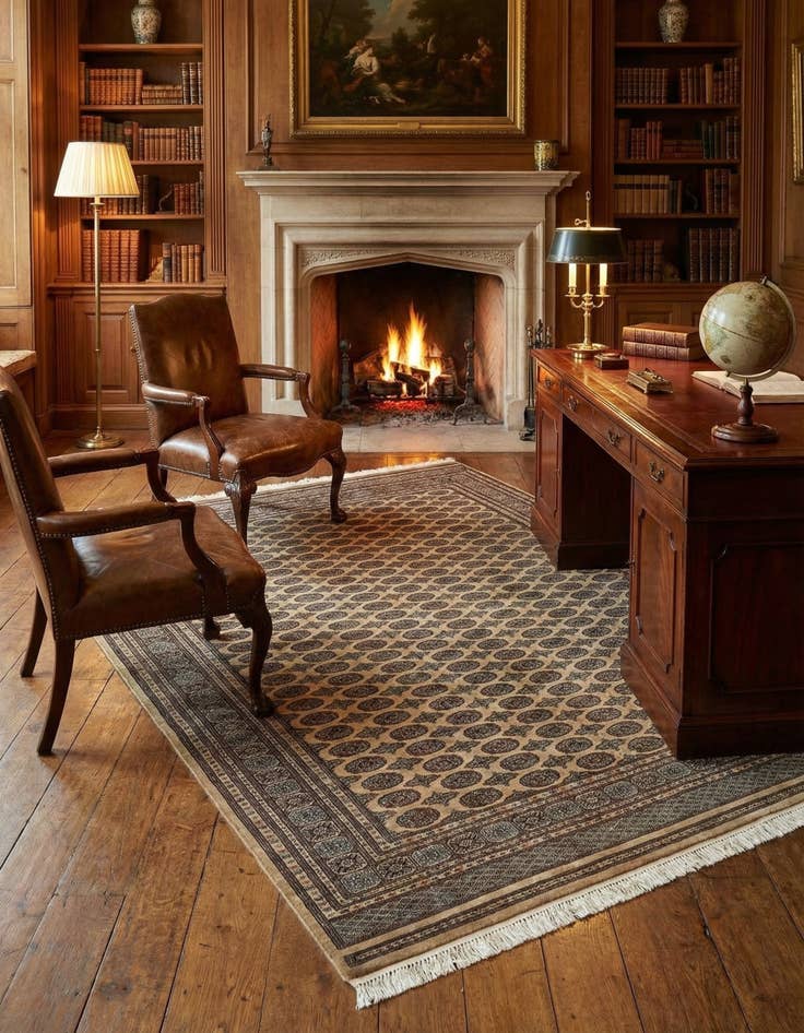 Detail image of 8' 3 x 11' 6 Bokhara Wool Rug