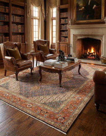 10' x 13' 7 Tabriz Wool Rug