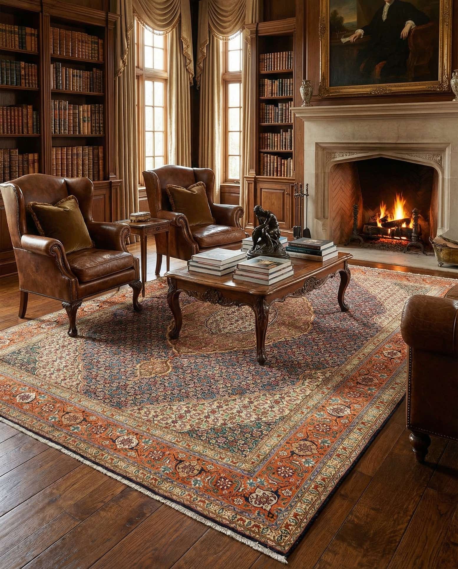 10' x 13' 7 Tabriz Wool Rug