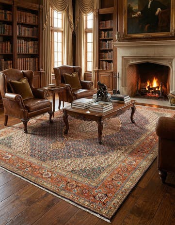 10' x 13' 7 Tabriz Wool Rug