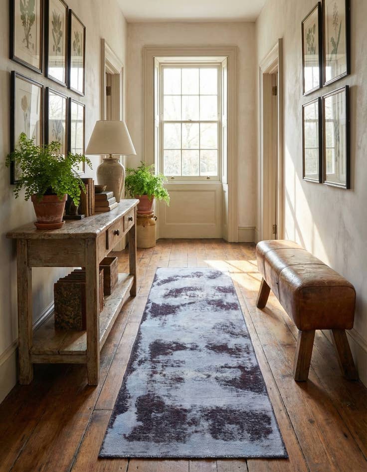 Detail image of 2' 6 x 9' 2  Hand Knotted Ultra Vintage Persian Wool Runner Rug