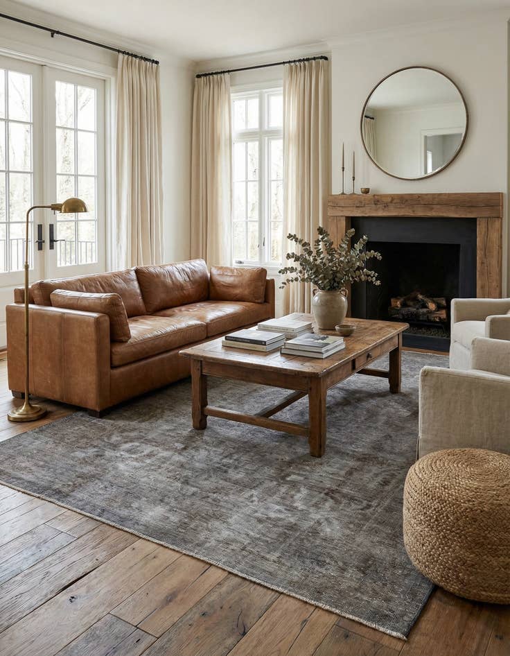 Detail image of 6' 5 x 9' 7  Hand Knotted Ultra Vintage Persian Wool Rug