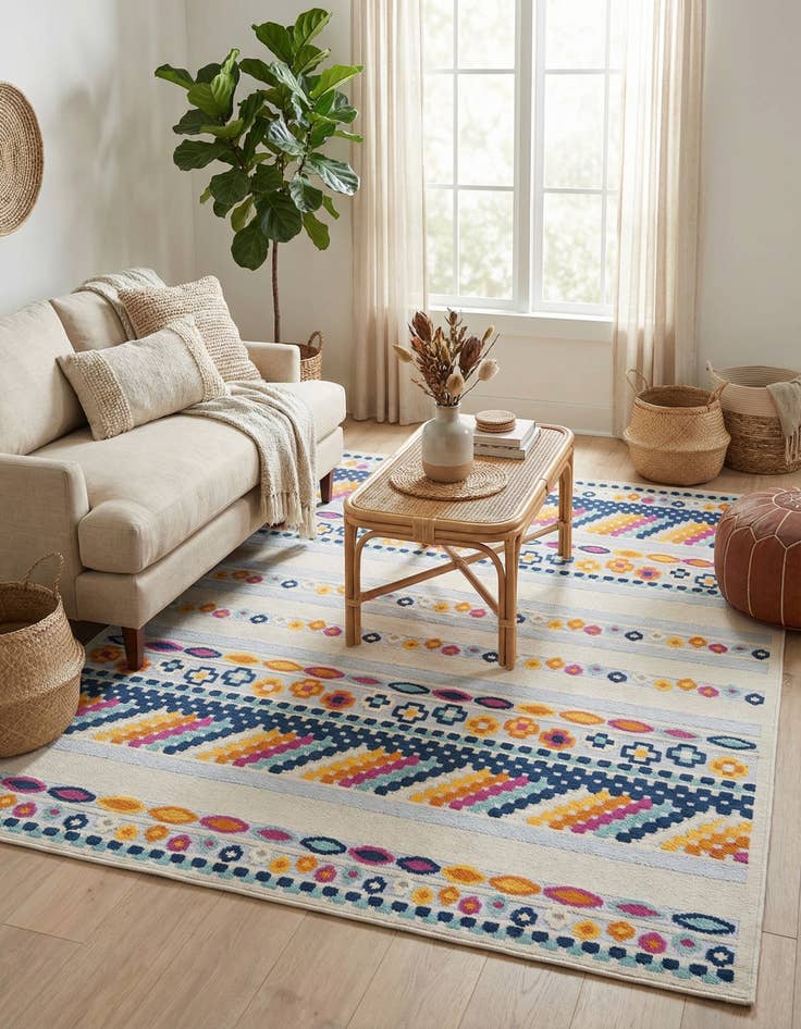 Detail image of 9' x 12' Easy-Clean Aruba Indoor / Outdoor Rug