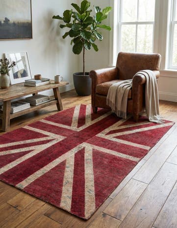 4' 7 x 6' 5 Hand Knotted Ultra Vintage Persian Wool Rug