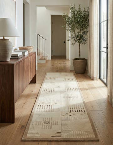 2' 7 x 9' 9 Hand Knotted Darya Wool Runner Rug