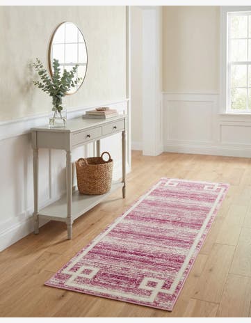 Pink Uptown Lenox Hill Runner Rug