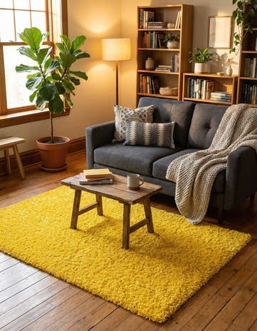 3' x 5' 3 Solid Shag Rug