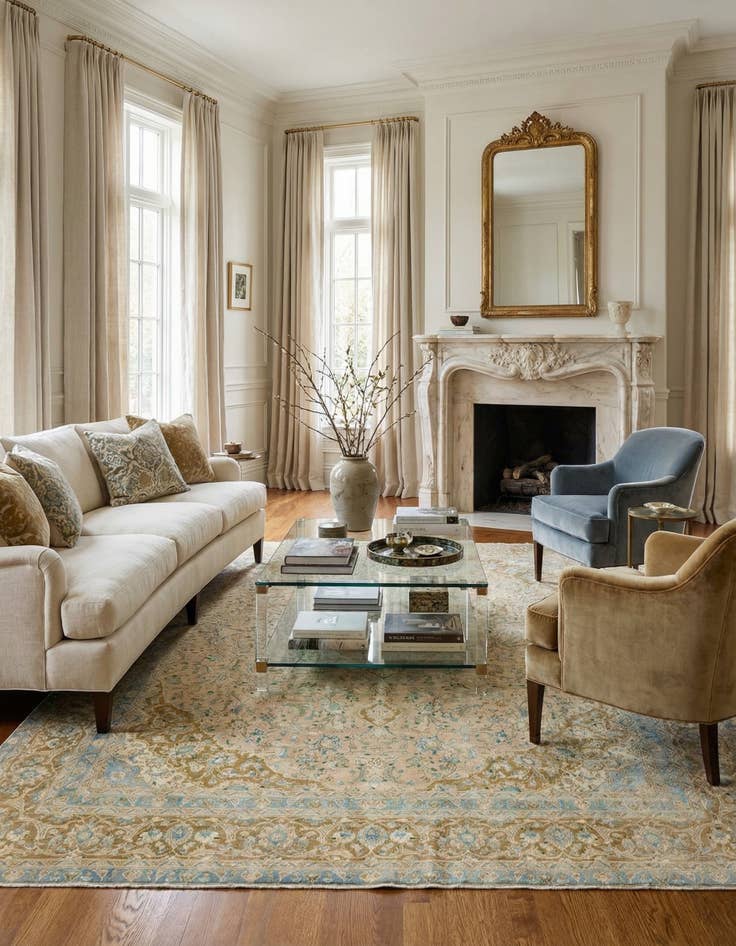 Detail image of 9' x 12' 3  Hand Knotted Ultra Vintage Persian Wool Rug