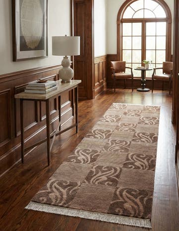 2' 9 x 9' 6 Hand Knotted Darya Wool Runner Rug