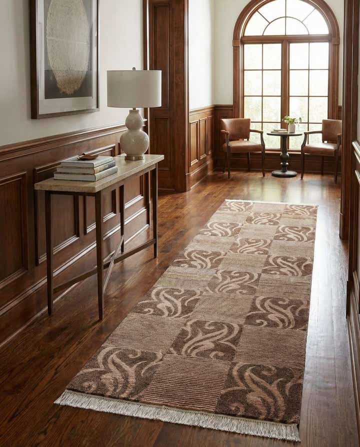 2' 9 x 9' 6 Hand Knotted Darya Wool Runner Rug
