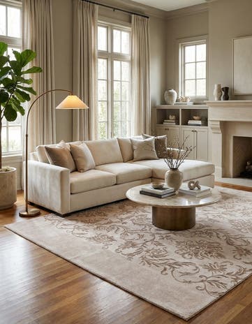 6' 11 x 9' 11 Hand Knotted Darya Rug