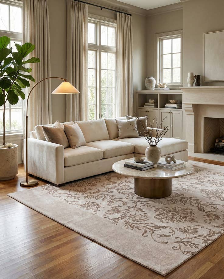 Detail image of 6' 11 x 9' 11 Hand Knotted Darya Rug