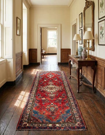 3' 7 x 10' 10 Mahal Wool Runner Rug