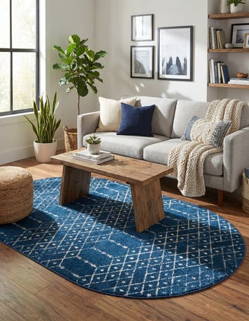 5' 3 x 8' Paxon Trellis Oval Rug